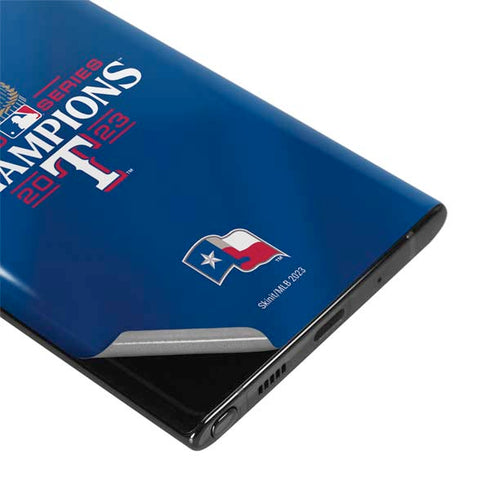 2023 World Series Champions Texas Rangers Galaxy Note 10 Plus Skin