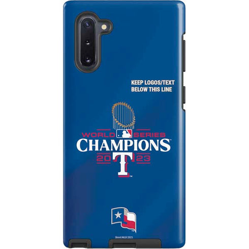 2023 World Series Champions Texas Rangers Galaxy Note 10 Pro Case