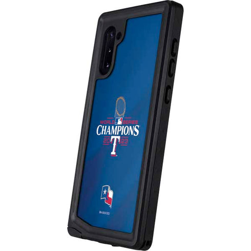2023 World Series Champions Texas Rangers Galaxy Note 10 Waterproof Case