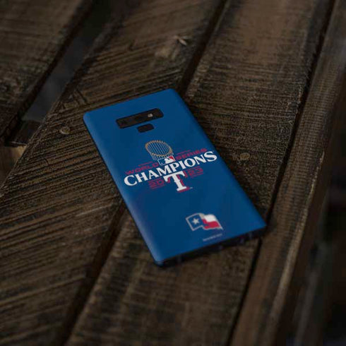 2023 World Series Champions Texas Rangers Galaxy Note 9 Skin