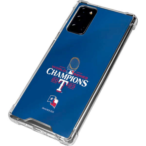 2023 World Series Champions Texas Rangers Galaxy Note20 5G Clear Case