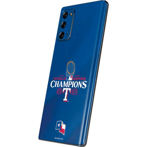 2023 World Series Champions Texas Rangers Galaxy Note20 5G Skin