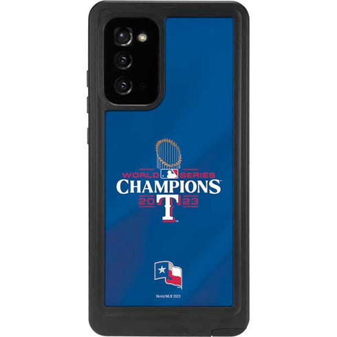 2023 World Series Champions Texas Rangers Galaxy Note20 5G Waterproof Case