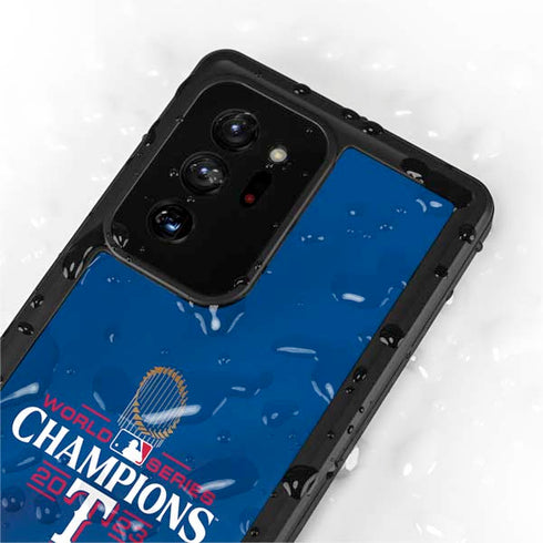 2023 World Series Champions Texas Rangers Galaxy Note20 Ultra 5G Waterproof Case