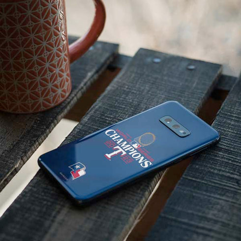 2023 World Series Champions Texas Rangers Galaxy S10e Skin