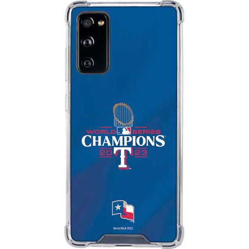 2023 World Series Champions Texas Rangers Galaxy S20 FE Clear Case