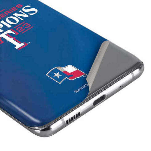 2023 World Series Champions Texas Rangers Galaxy S20 Plus Skin