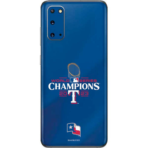 2023 World Series Champions Texas Rangers Galaxy S20 Skin
