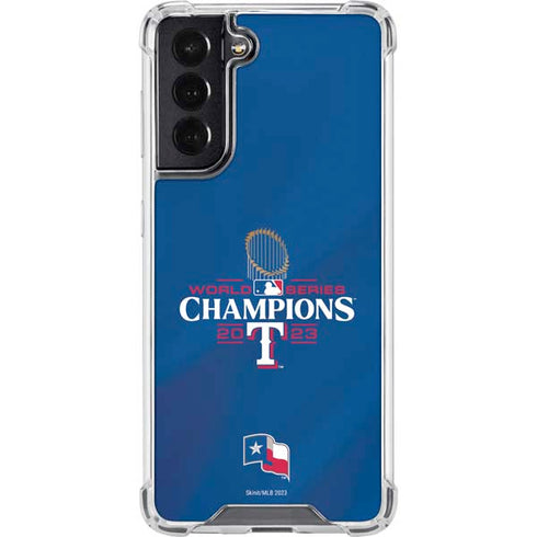 2023 World Series Champions Texas Rangers Galaxy S22 Clear Case
