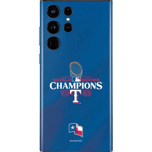 2023 World Series Champions Texas Rangers Galaxy S22 Ultra Skin