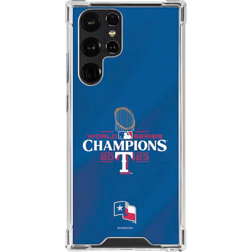 2023 World Series Champions Texas Rangers Galaxy S23 Ultra Clear Case