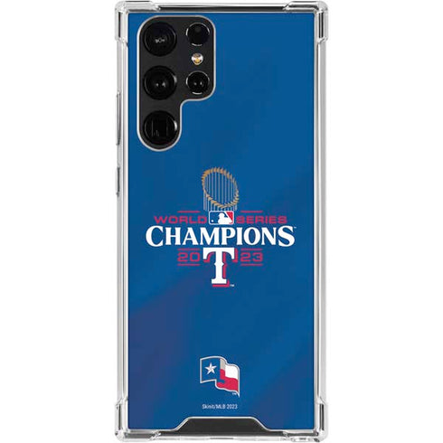 2023 World Series Champions Texas Rangers Galaxy S24 Ultra Clear Case