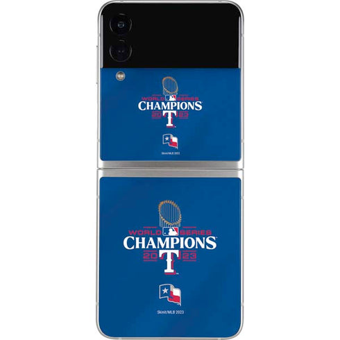 2023 World Series Champions Texas Rangers Galaxy Z Flip4 5G Skin