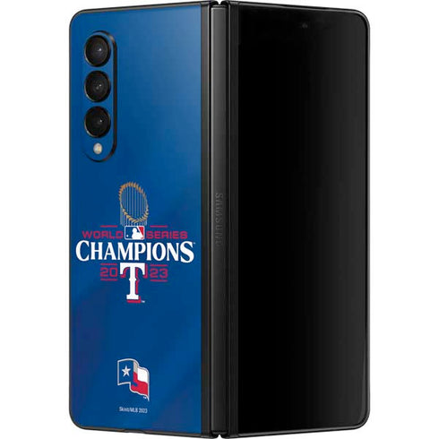 2023 World Series Champions Texas Rangers Galaxy Z Fold3 5G Skin