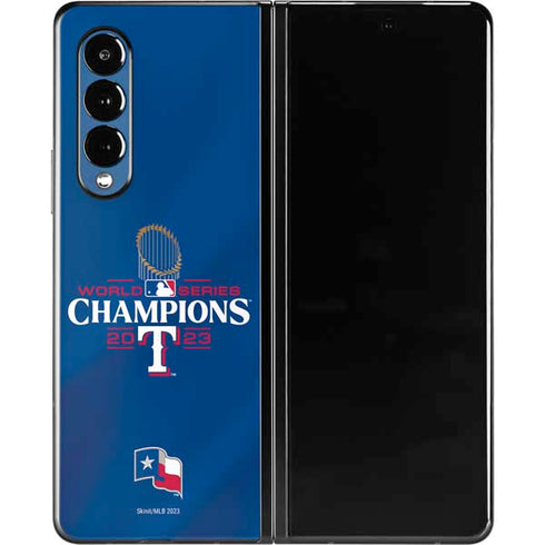 2023 World Series Champions Texas Rangers Galaxy Z Fold3 5G Skin