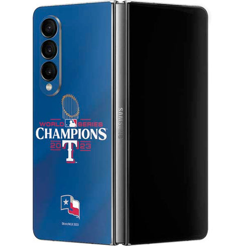 2023 World Series Champions Texas Rangers Galaxy Z Fold4 5G Skin