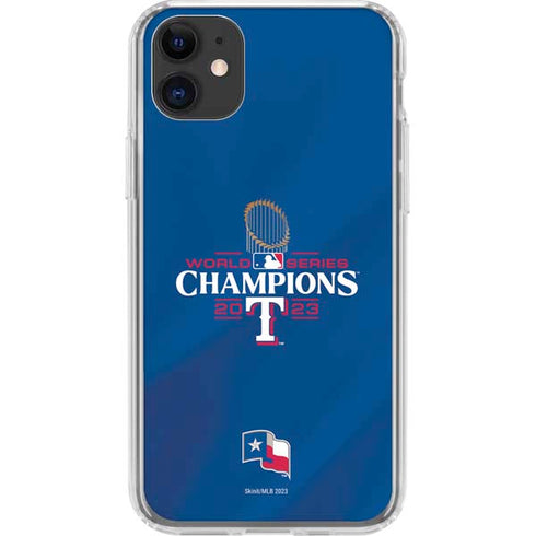 2023 World Series Champions Texas Rangers iPhone 11 Clear Case