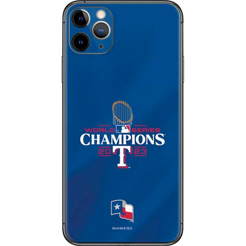 2023 World Series Champions Texas Rangers iPhone 11 Pro Max Skin
