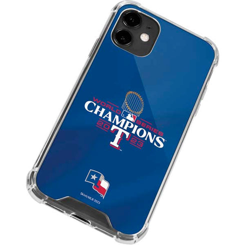 2023 World Series Champions Texas Rangers iPhone 12 Clear Case
