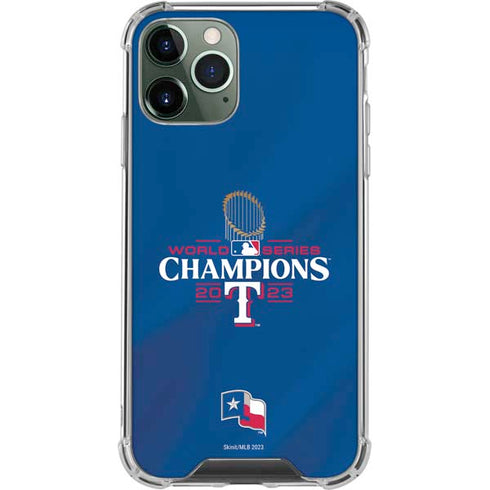 2023 World Series Champions Texas Rangers iPhone 12 Pro Clear Case