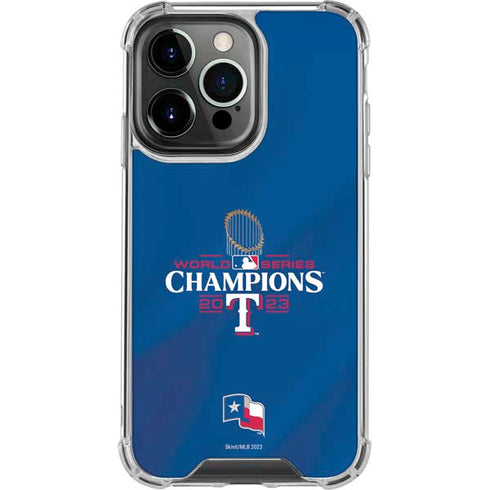 2023 World Series Champions Texas Rangers iPhone 13 Pro Clear Case