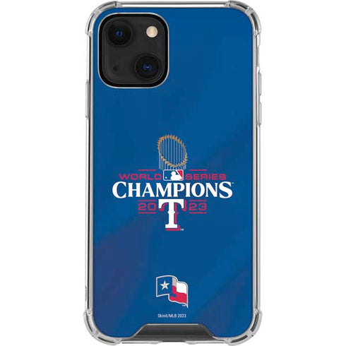 2023 World Series Champions Texas Rangers iPhone 14 Plus Clear Case