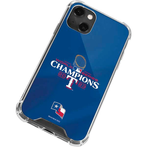 2023 World Series Champions Texas Rangers iPhone 14 Plus Clear Case