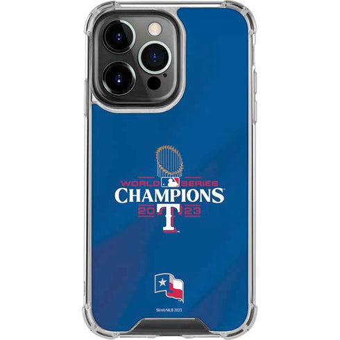 2023 World Series Champions Texas Rangers iPhone 14 Pro Clear Case