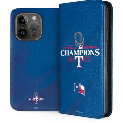 2023 World Series Champions Texas Rangers iPhone 14 Pro Folio Case