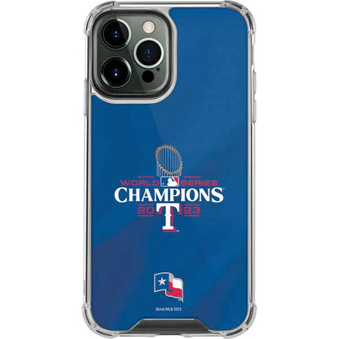 2023 World Series Champions Texas Rangers iPhone 14 Pro Max Clear Case