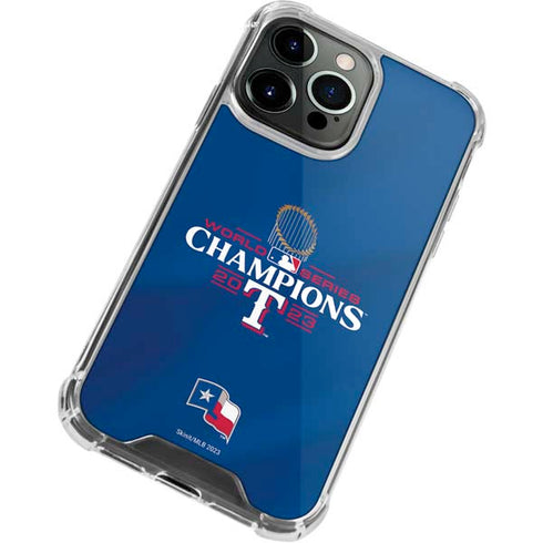 2023 World Series Champions Texas Rangers iPhone 14 Pro Max Clear Case