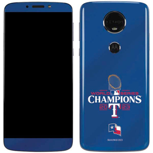 2023 World Series Champions Texas Rangers Moto E5 Plus Skin