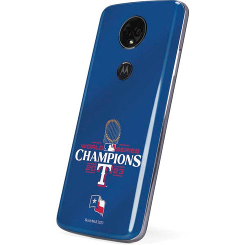 2023 World Series Champions Texas Rangers Moto E5 Plus Skin