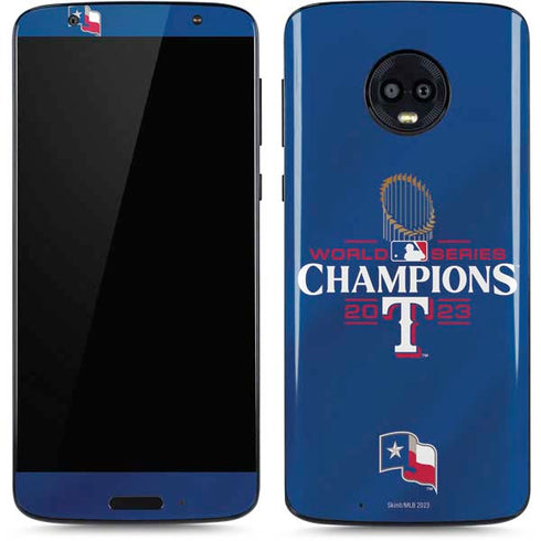 2023 World Series Champions Texas Rangers Moto G6 Skin