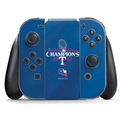 2023 World Series Champions Texas Rangers Nintendo Switch (2017-2021) Joy-Con Controller Skin