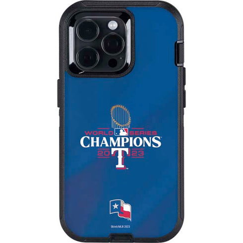 2023 World Series Champions Texas Rangers Otterbox Defender iPhone Skin