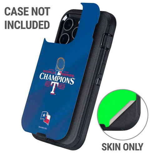 2023 World Series Champions Texas Rangers Otterbox Defender iPhone Skin