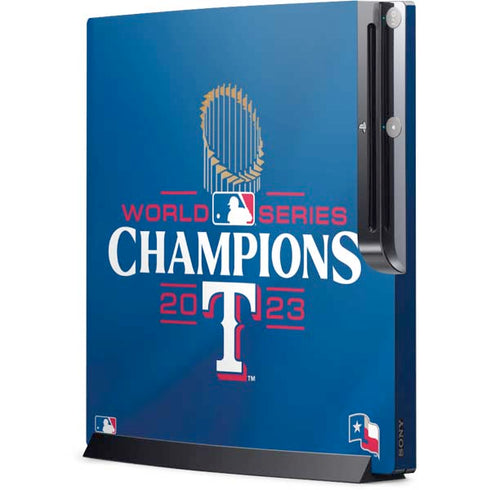 2023 World Series Champions Texas Rangers Playstation 3 & PS3 Slim Skin