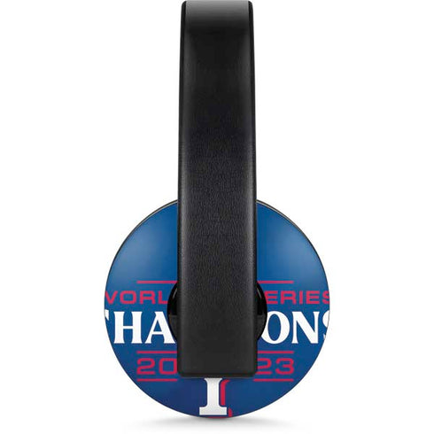 2023 World Series Champions Texas Rangers PlayStation 4 Gold Wireless Headset Skin