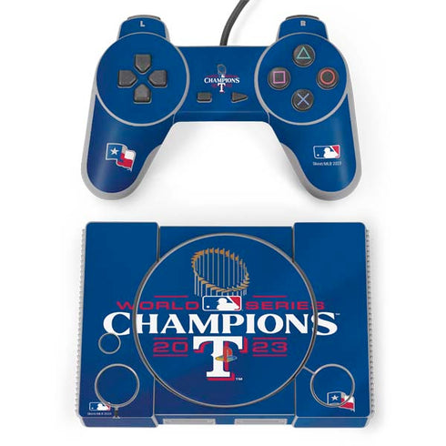 2023 World Series Champions Texas Rangers PlayStation Classic Bundle Skin