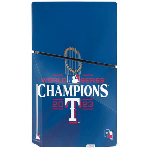 2023 World Series Champions Texas Rangers PS5 Slim Disk Console Skin