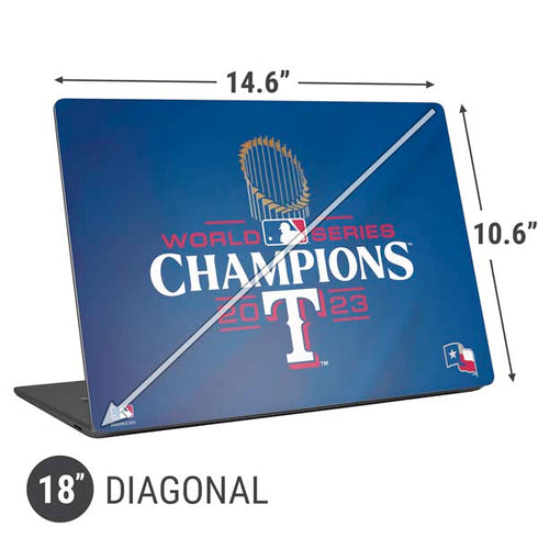 2023 World Series Champions Texas Rangers Universal Laptop 18in (14.6 x 10.6in) Skin