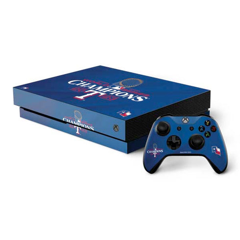 2023 World Series Champions Texas Rangers Xbox One X Bundle Skin