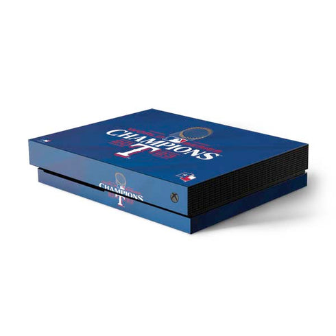 2023 World Series Champions Texas Rangers Xbox One X Console Skin