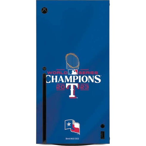 2023 World Series Champions Texas Rangers Xbox Series X Console Skin