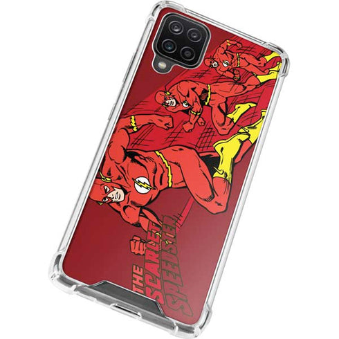 DC Comics The Flash Classic Art in Sequence Running pose Galaxy A12 Clear Case