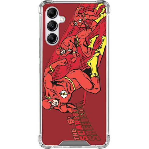 DC Comics The Flash Classic Art in Sequence Running pose Galaxy A14 5G Clear Case