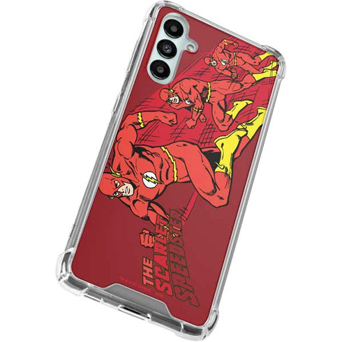 DC Comics The Flash Classic Art in Sequence Running pose Galaxy A15 5G Clear Case