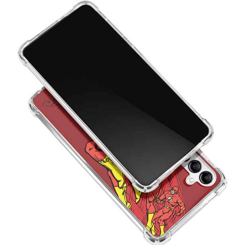 DC Comics The Flash Classic Art in Sequence Running pose Galaxy A15 5G Clear Case