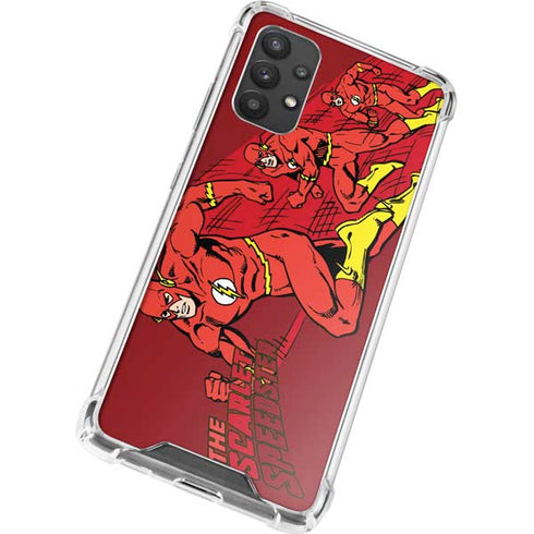 DC Comics The Flash Classic Art in Sequence Running pose Galaxy A32 5G Clear Case